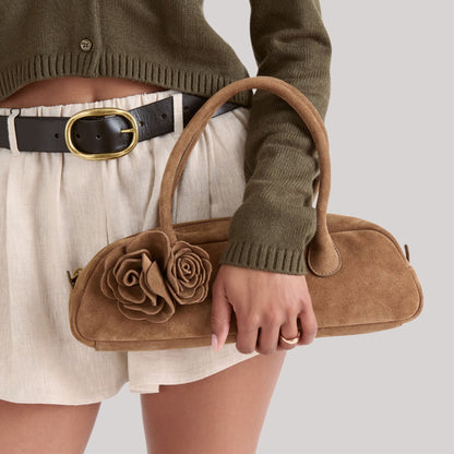 Boracay Brown Suede Shoulder Bag Dolce Vita