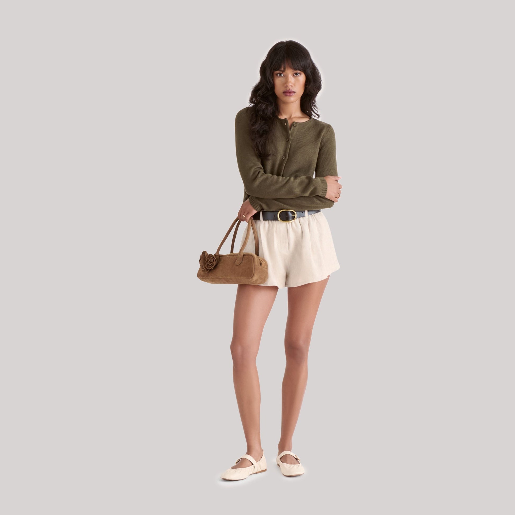 Boracay Brown Suede Shoulder Bag Dolce Vita