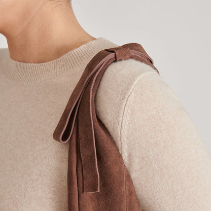 Marie Chocolate Suede Tote Dolce Vita