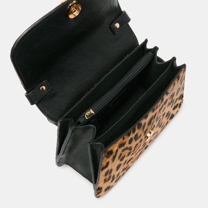 Lucia Leopard Calf Hair Crossbody Dolce Vita