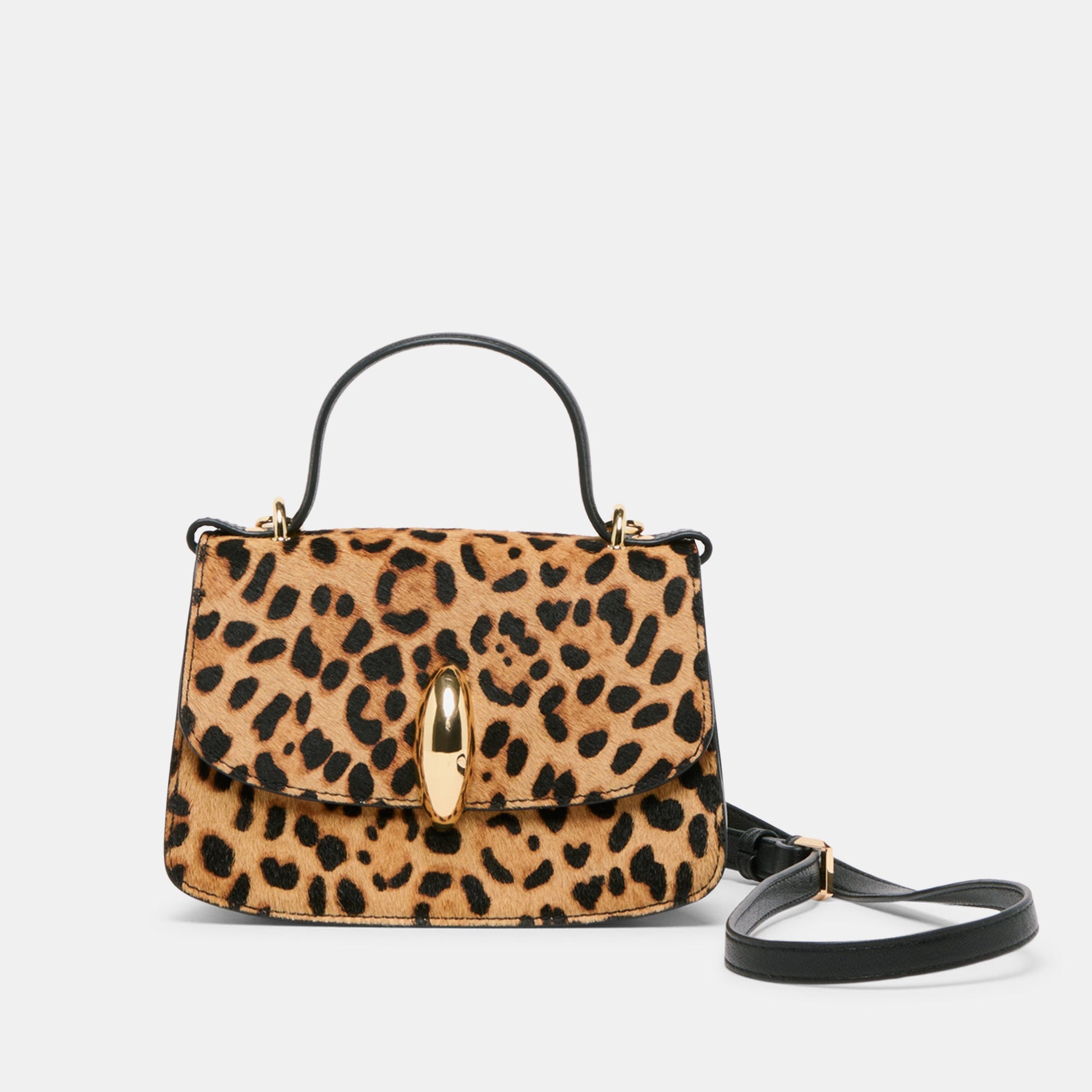Lucia Leopard Calf Hair Crossbody Dolce Vita