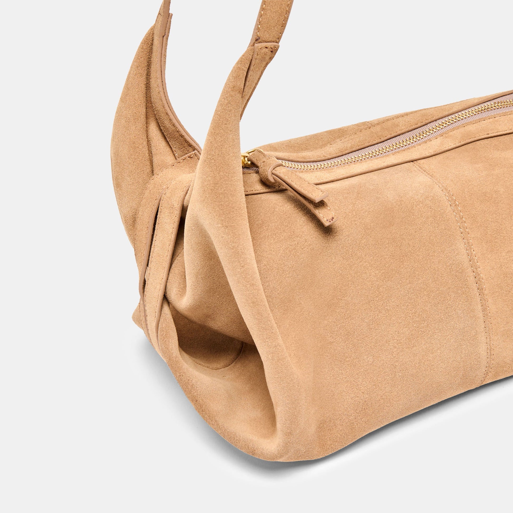 Billy Camel Suede Shoulder Bag Dolce Vita