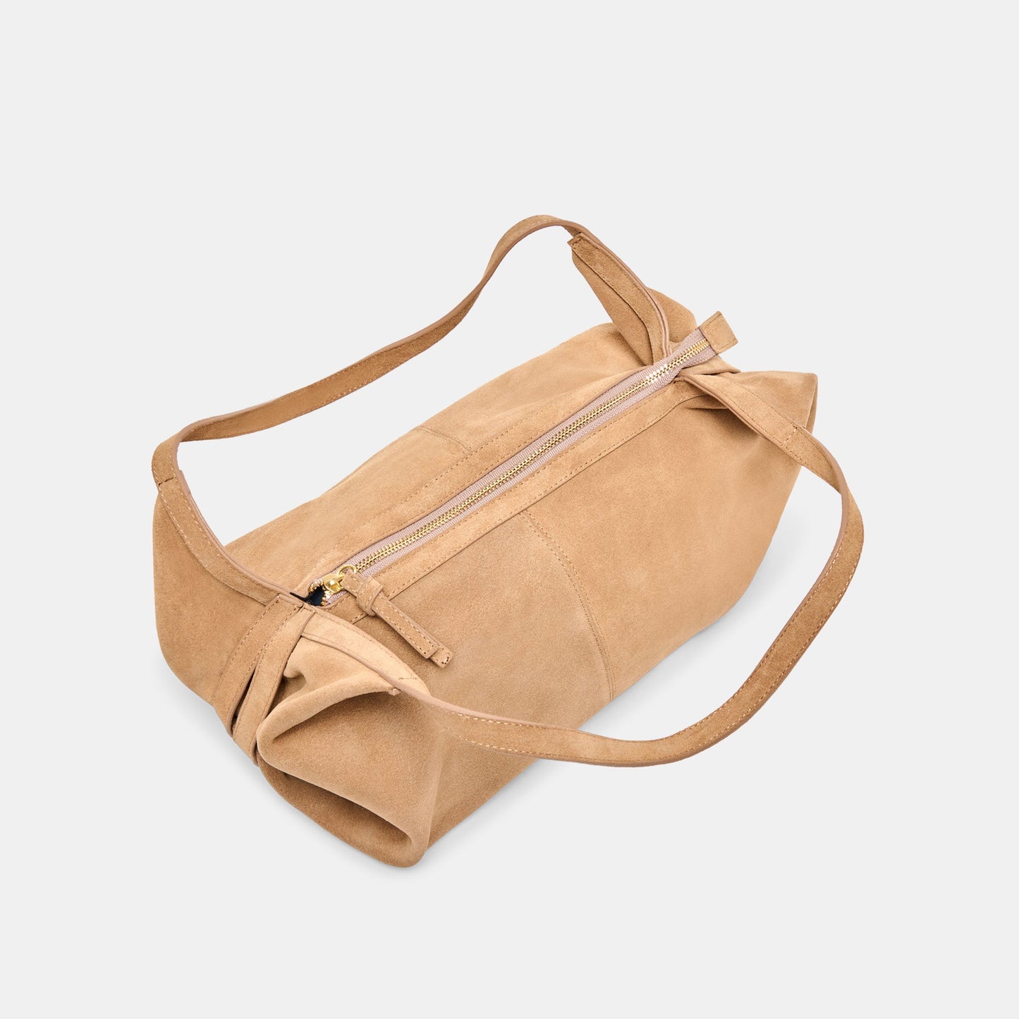 Billy Camel Suede Shoulder Bag Dolce Vita