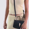 Lucia Black Crackled Stella Crossbody Dolce Vita