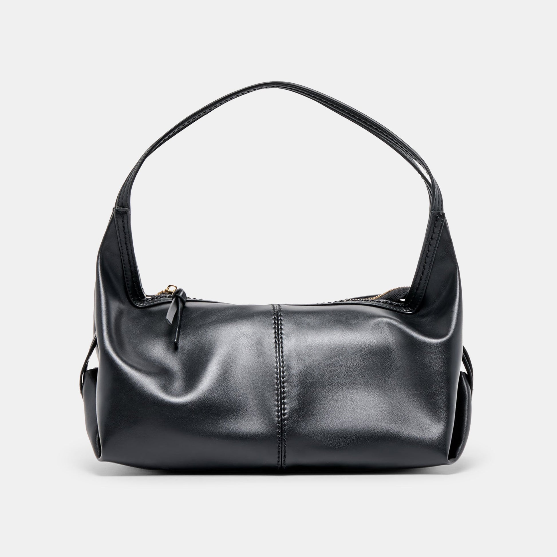Billy Black Leather Shoulder Bag Dolce Vita