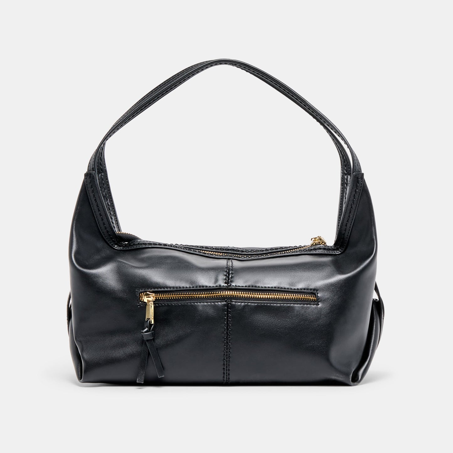 Billy Black Leather Shoulder Bag Dolce Vita