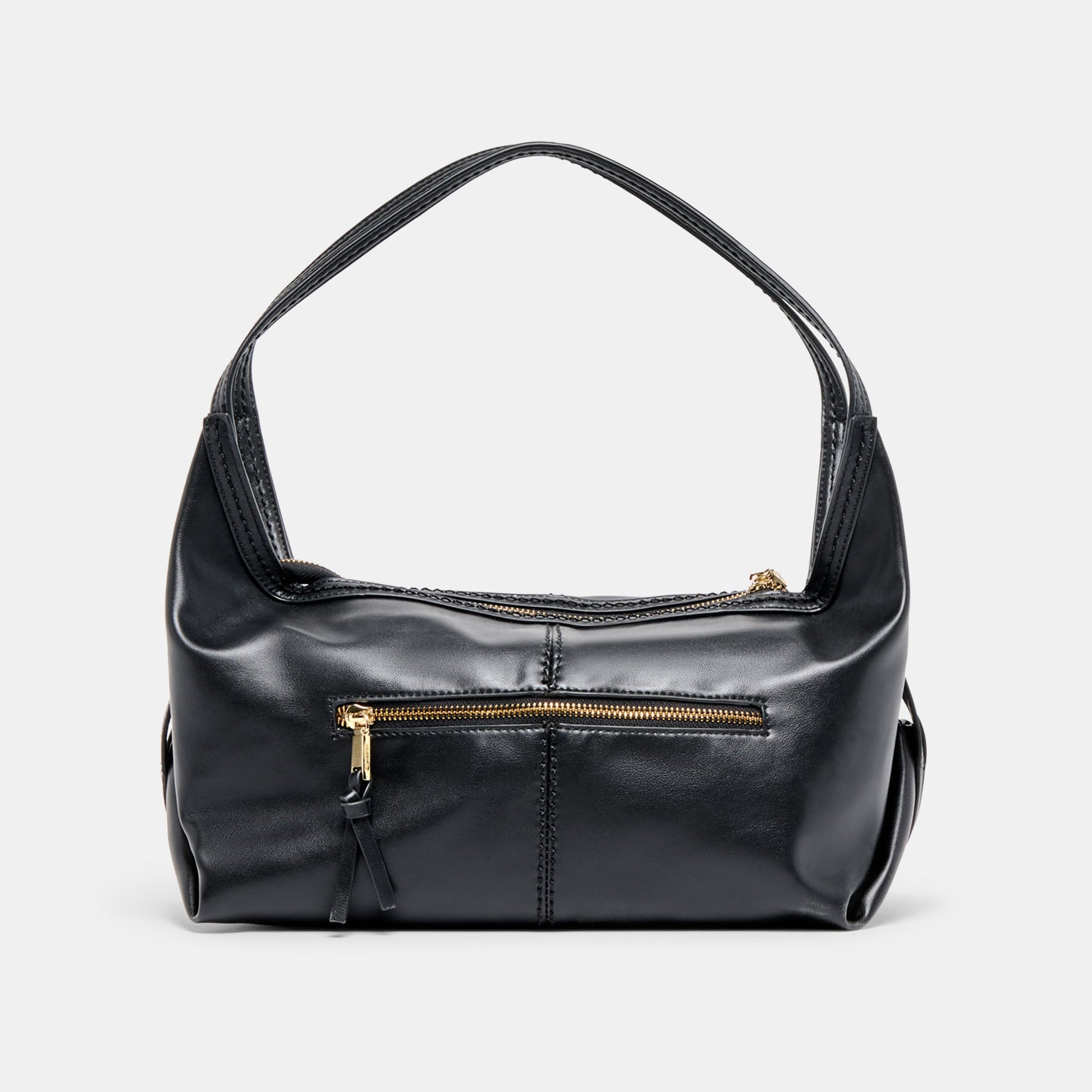 Billy Black Leather Shoulder Bag Dolce Vita