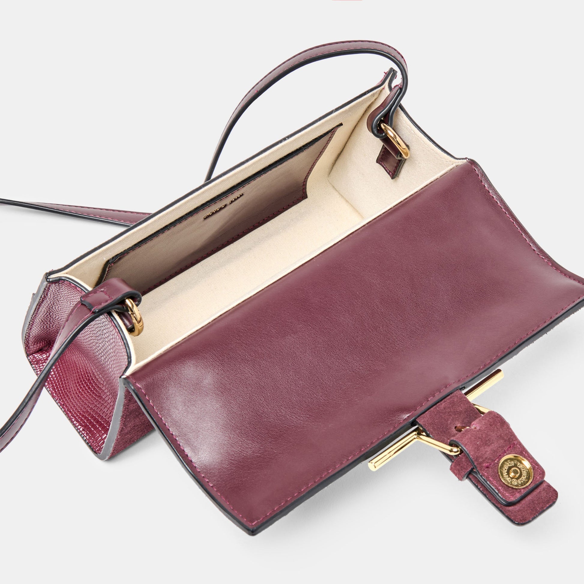 Zannone Burgundy Suede Crossbody Dolce Vita