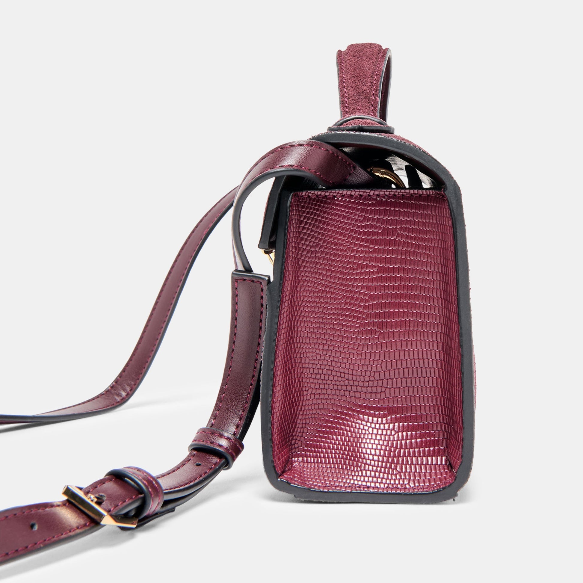 Zannone Burgundy Suede Crossbody Dolce Vita