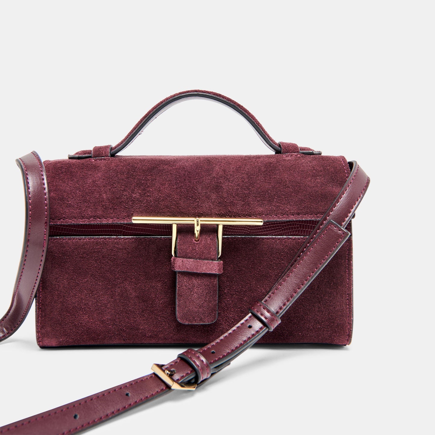 Zannone Burgundy Suede Crossbody Dolce Vita