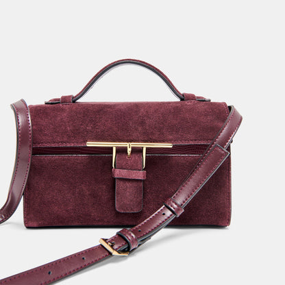 Zannone Burgundy Suede Crossbody Dolce Vita