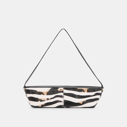 Savaii Zebra Calf Hair Shoulder Bag Dolce Vita