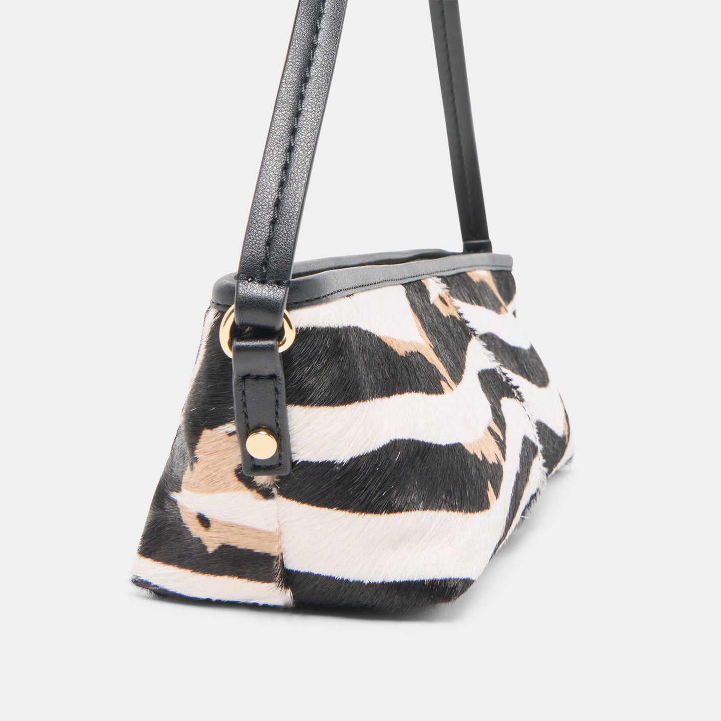 Savaii Zebra Calf Hair Shoulder Bag Dolce Vita