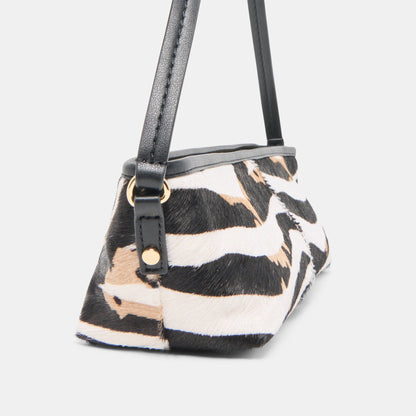 Savaii Zebra Calf Hair Shoulder Bag Dolce Vita