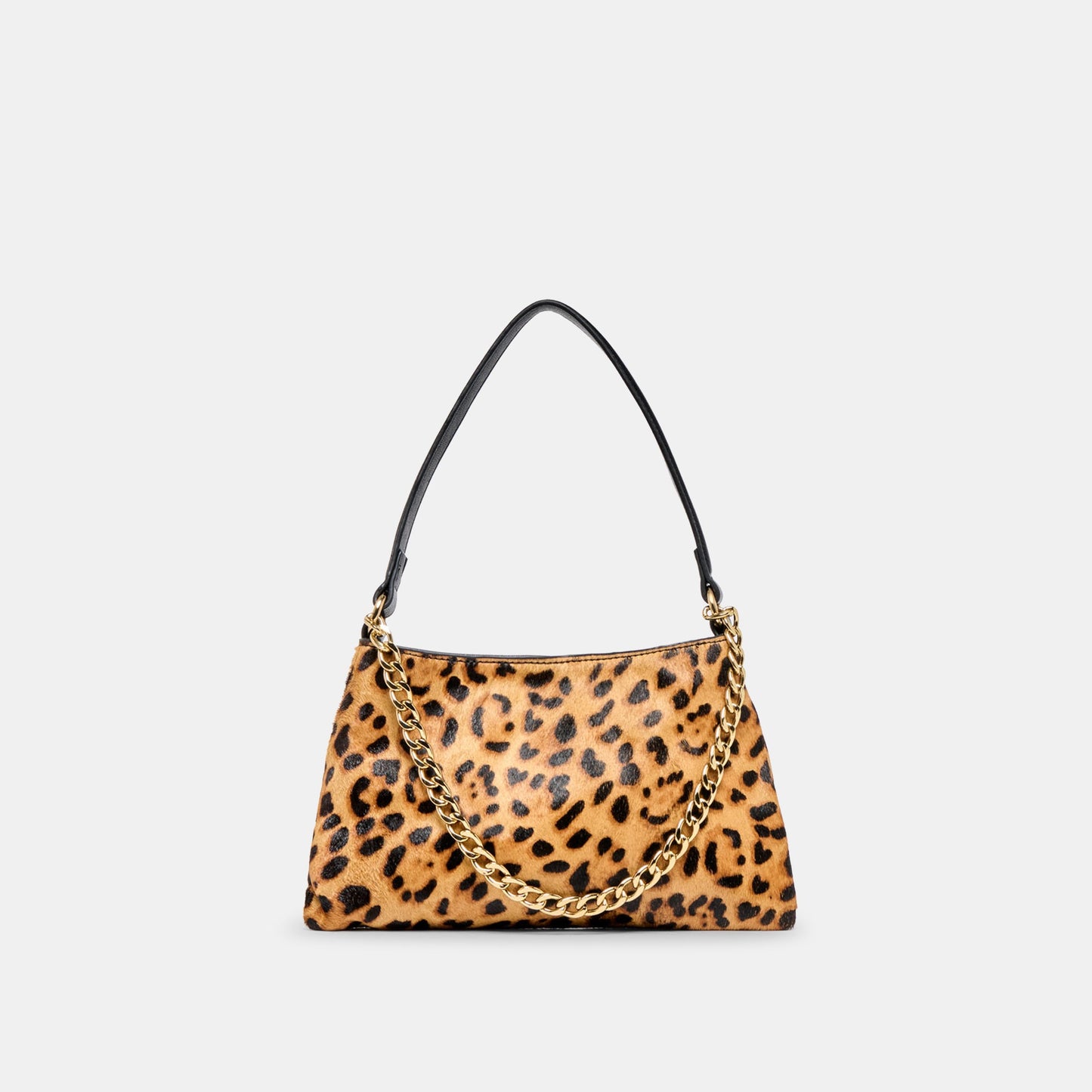 Jagger Leopard Calf Hair Shoulder Bag Dolce Vita