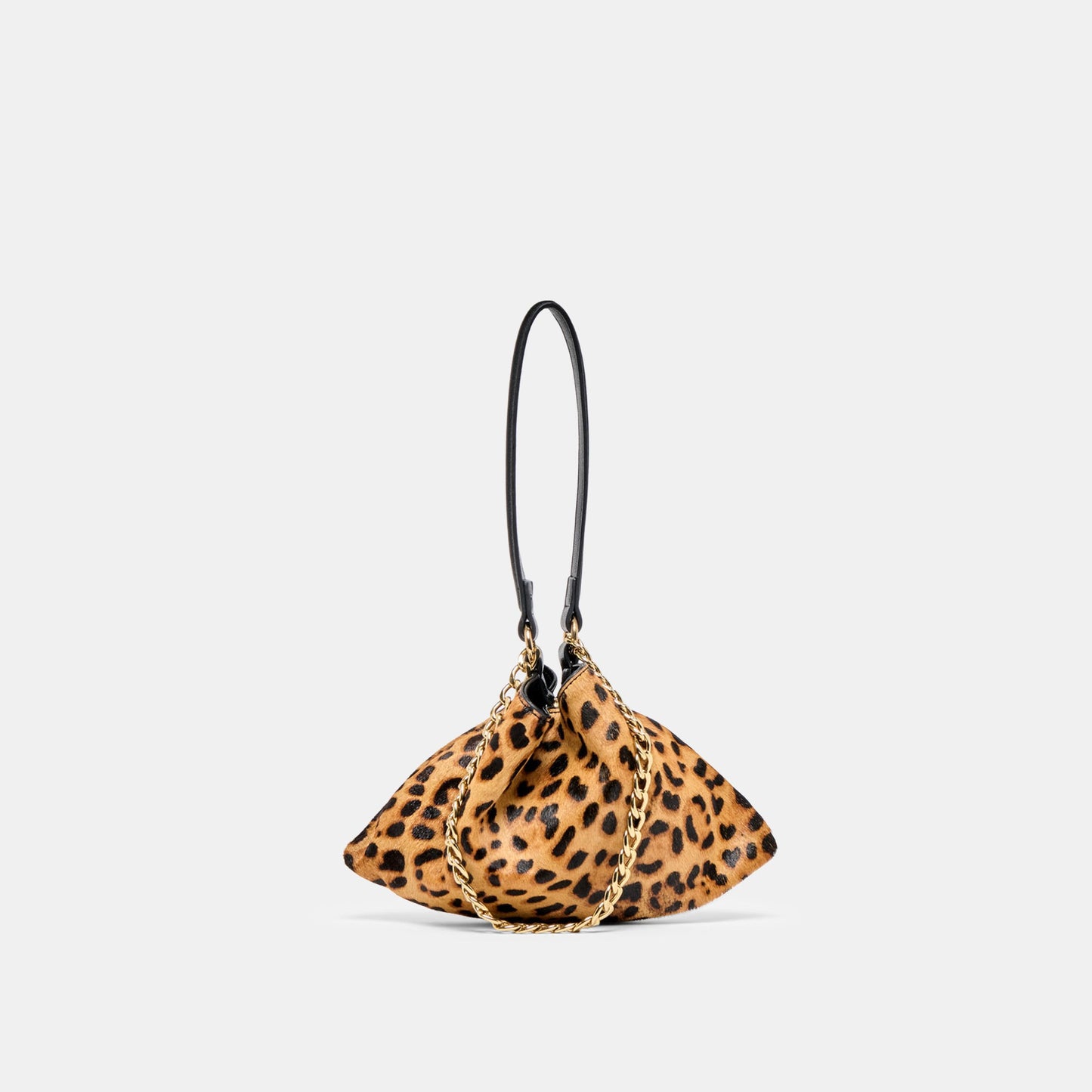 Jagger Leopard Calf Hair Shoulder Bag Dolce Vita
