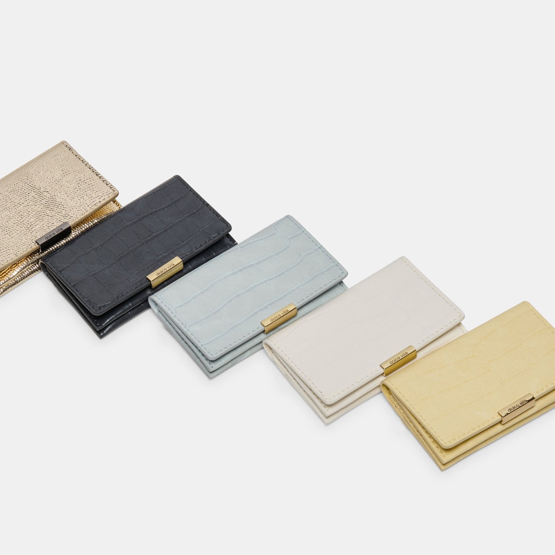Mini-Me White Croco Stella Wallet Dolce Vita