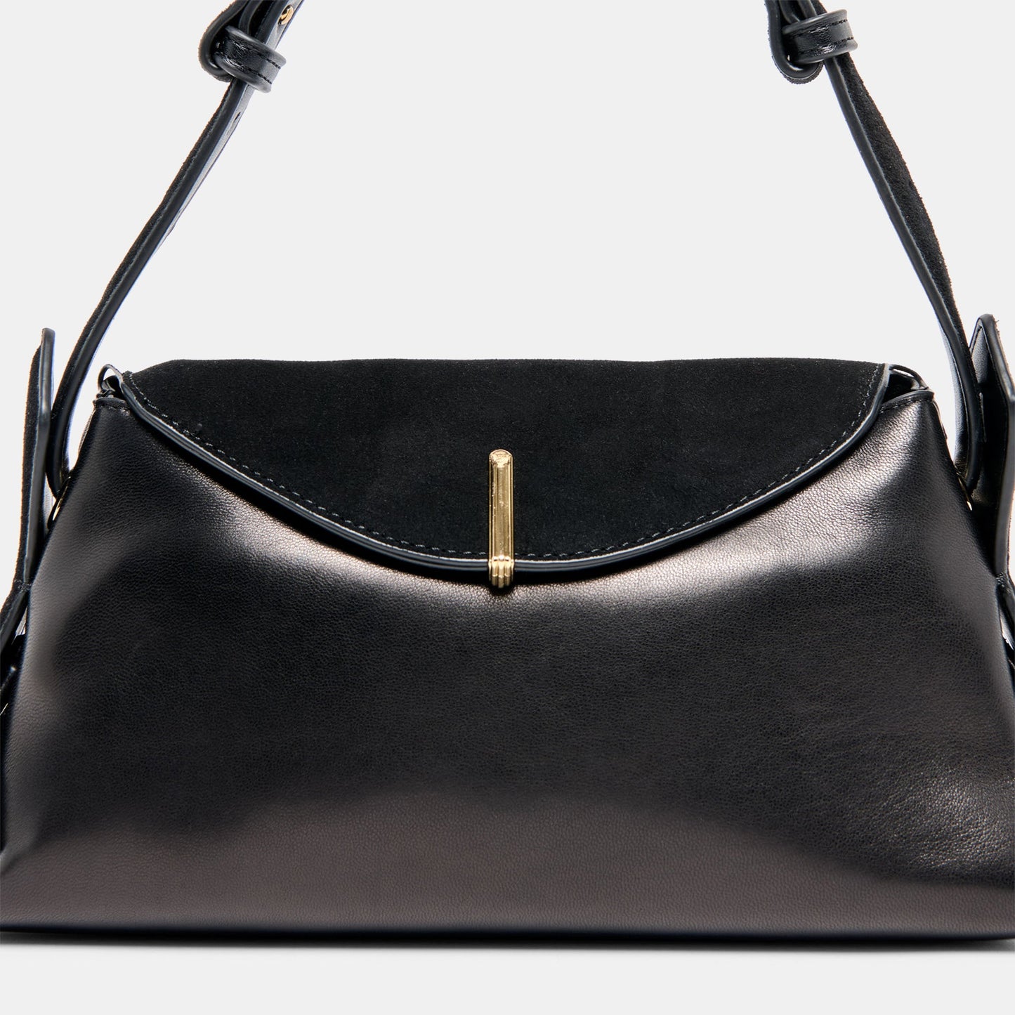 Devyn Black Leather Shoulder Bag Dolce Vita