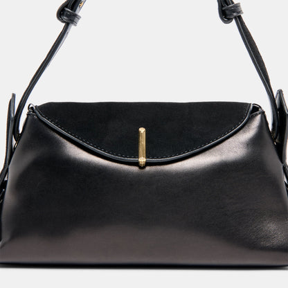 Devyn Black Leather Shoulder Bag Dolce Vita