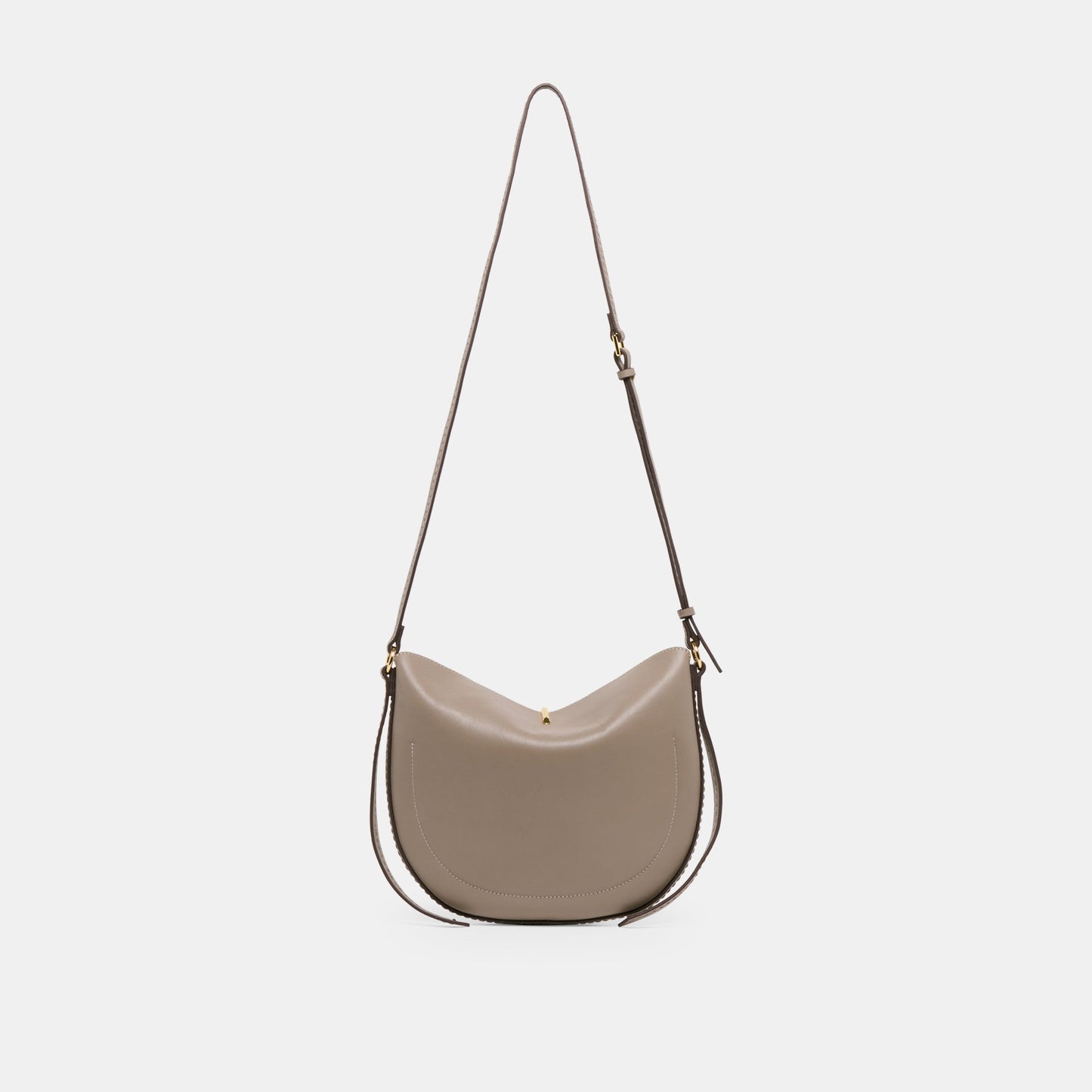 Burano Grey Leather Crossbody Dolce Vita