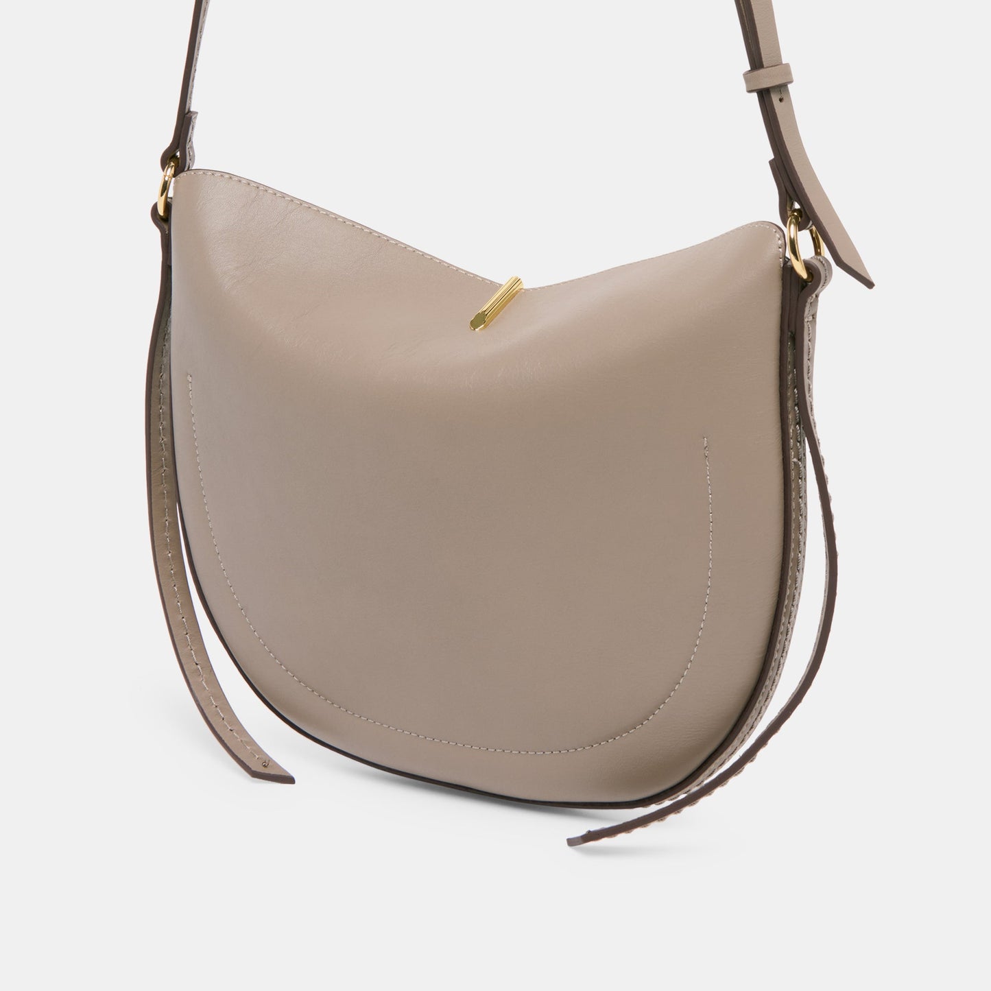 Burano Grey Leather Crossbody Dolce Vita