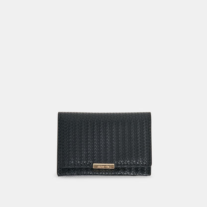 Mini-Me Black Woven Stella Wallet Dolce Vita
