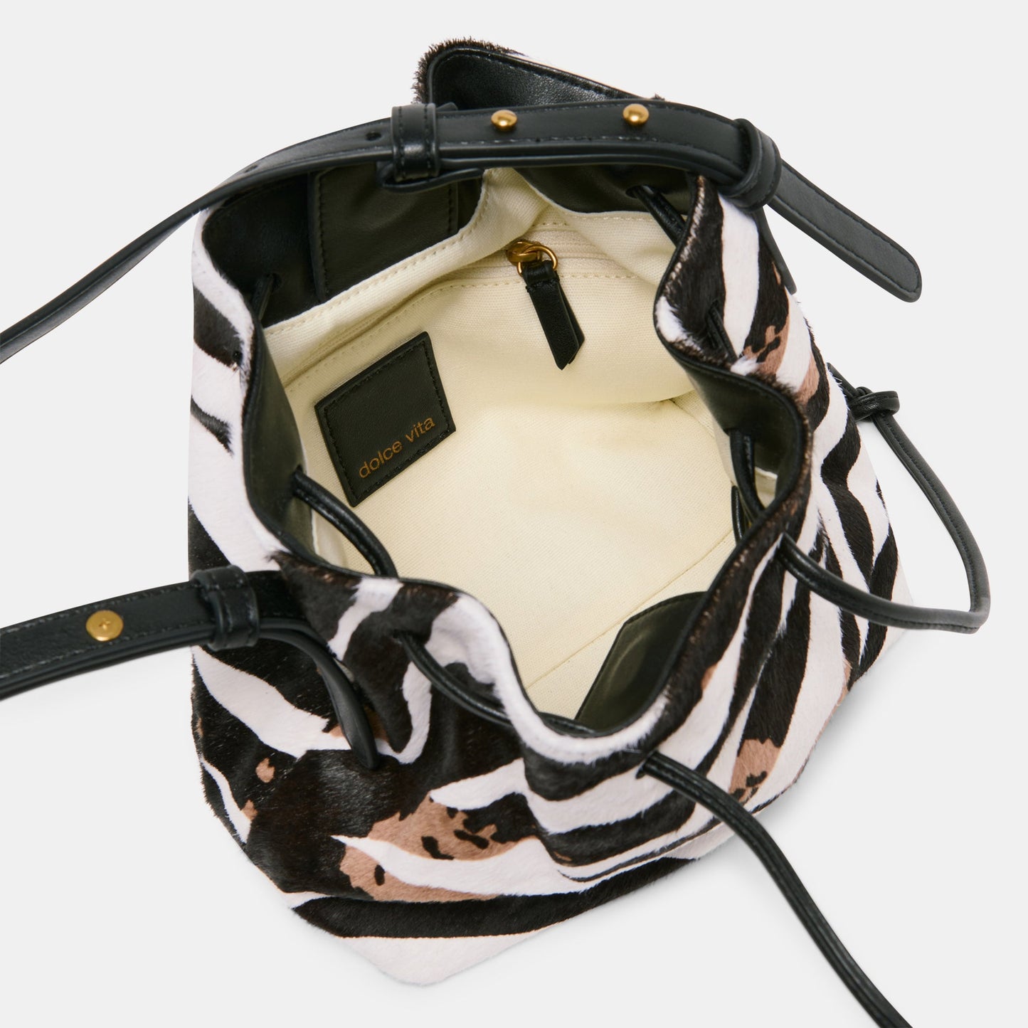 Randi Zebra Calf Hair Crossbody Dolce Vita