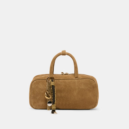 SANTINA HANDBAG TAUPE SUEDE Dolce Vita