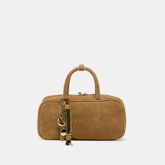 SANTINA HANDBAG TAUPE SUEDE Dolce Vita