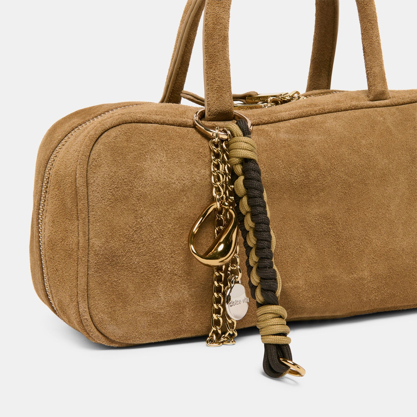 SANTINA HANDBAG TAUPE SUEDE Dolce Vita