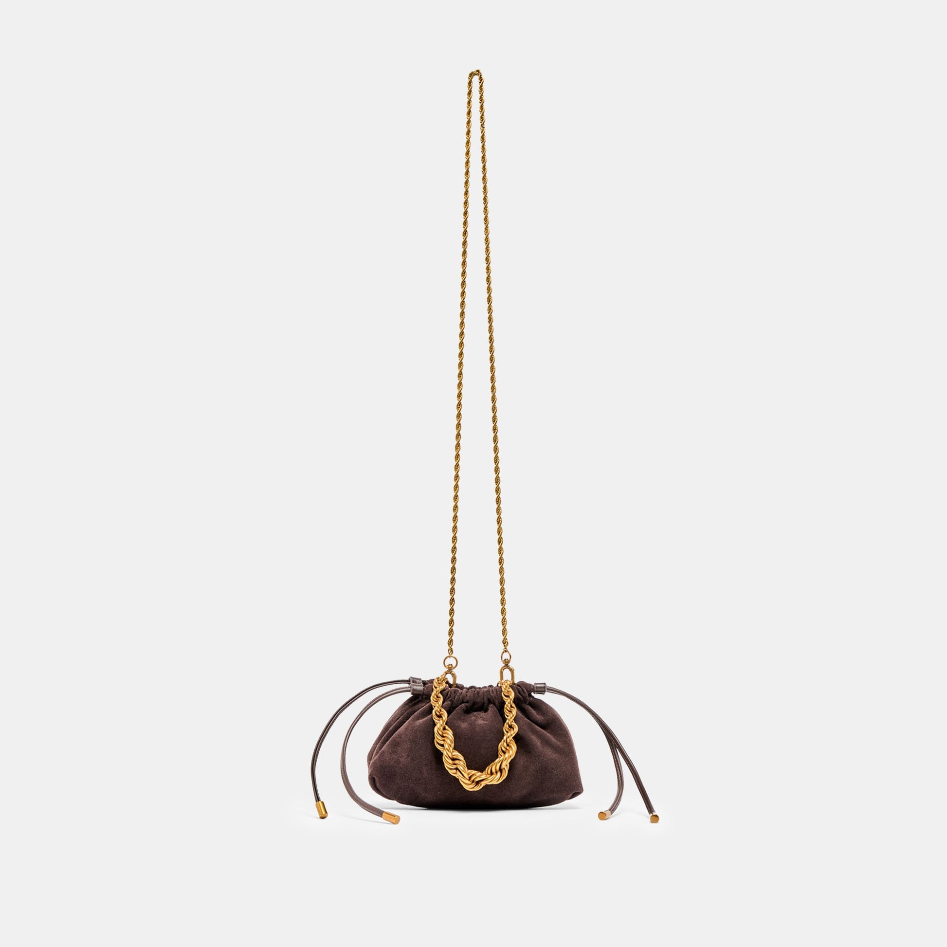 Cleo Espresso Suede Crossbody Dolce Vita