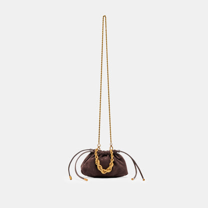 Cleo Espresso Suede Crossbody Dolce Vita