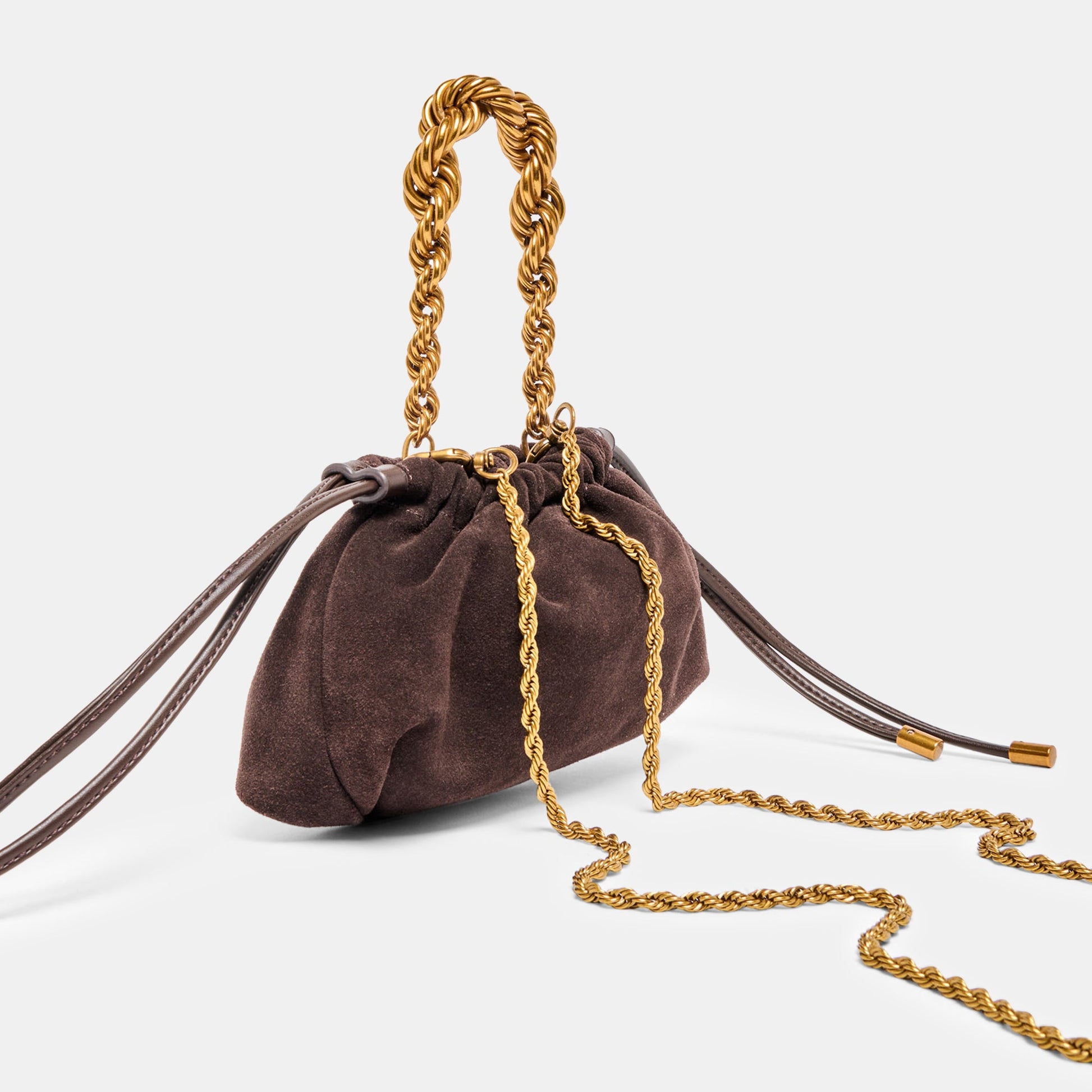 Cleo Espresso Suede Crossbody Dolce Vita