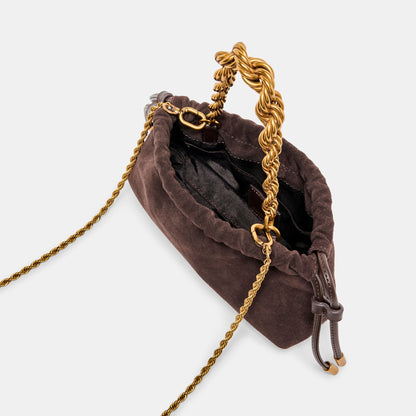 Cleo Espresso Suede Crossbody Dolce Vita
