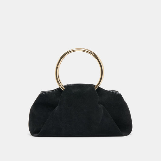 Channing Black Suede Handbag Dolce Vita