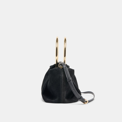 Channing Black Suede Handbag Dolce Vita