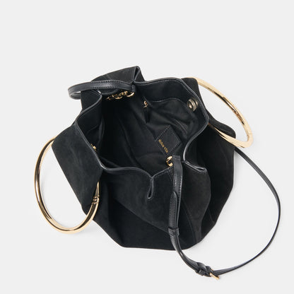 Channing Black Suede Handbag Dolce Vita
