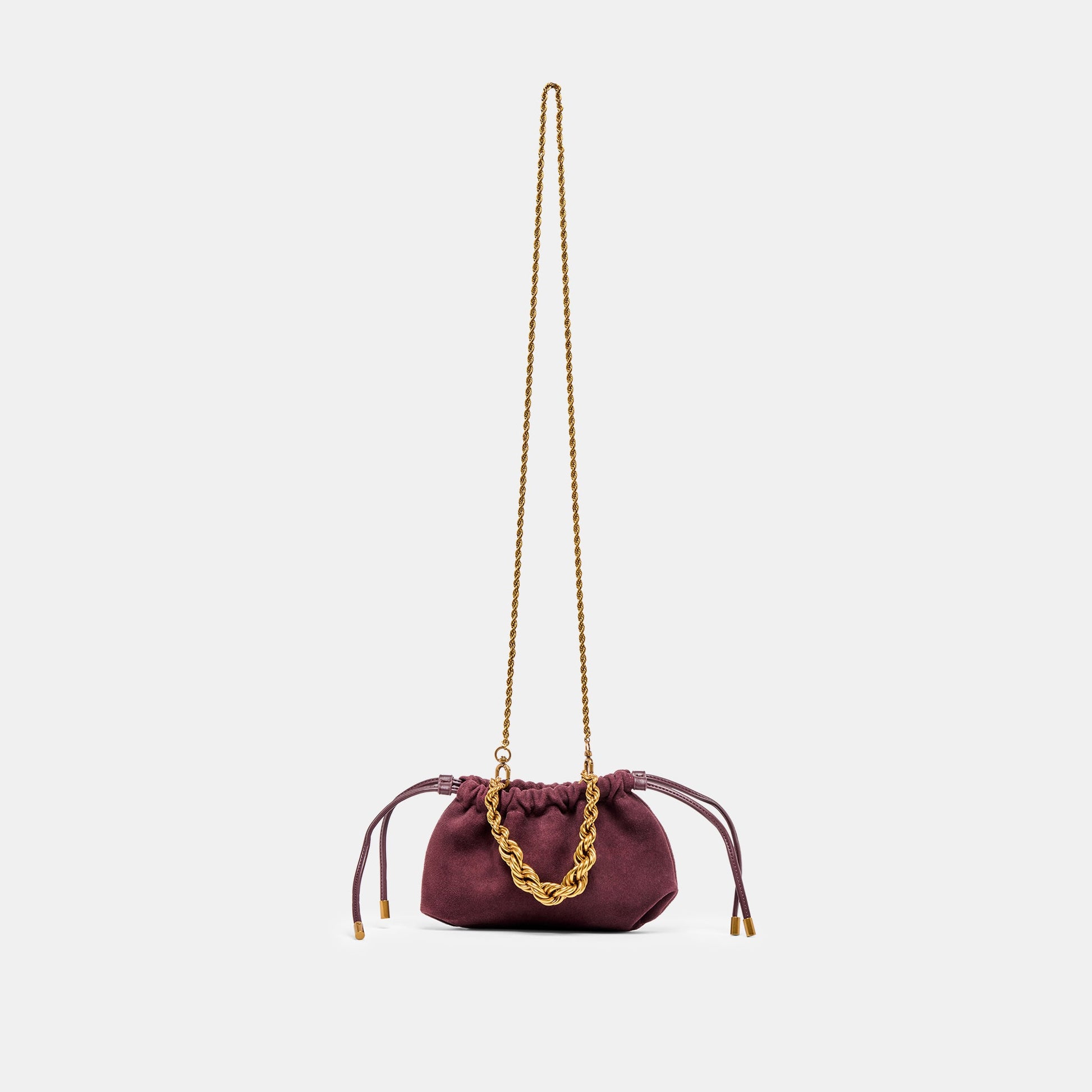 Cleo Burgundy Suede Crossbody Dolce Vita