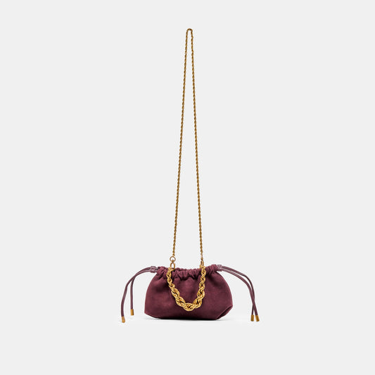 Cleo Burgundy Suede Crossbody Dolce Vita