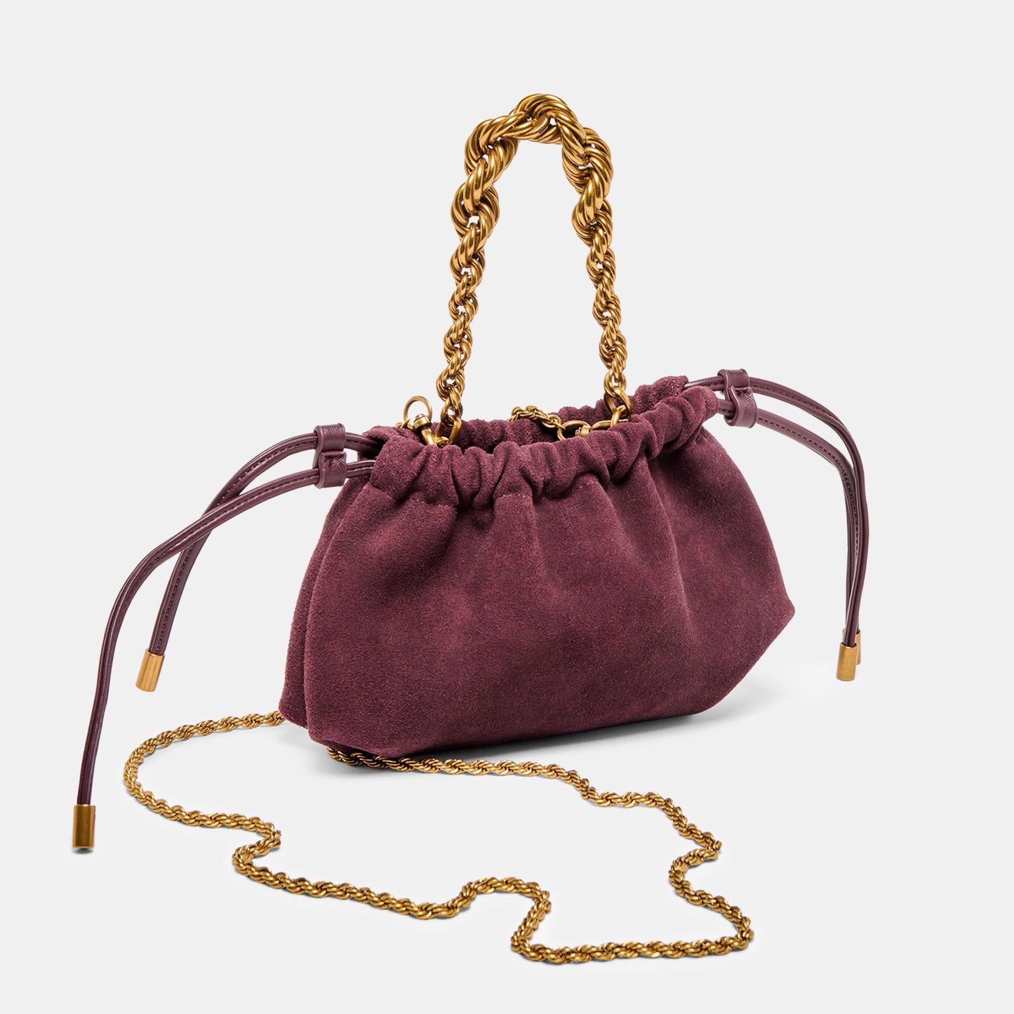 Cleo Burgundy Suede Crossbody Dolce Vita