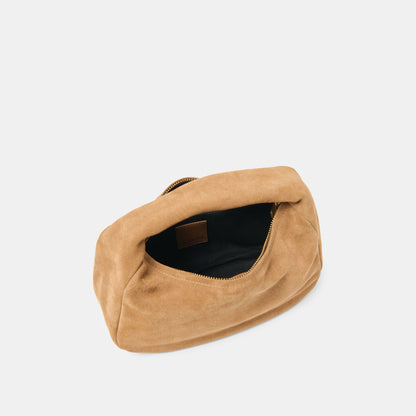 Frankie Brown Suede Handbag Dolce Vita