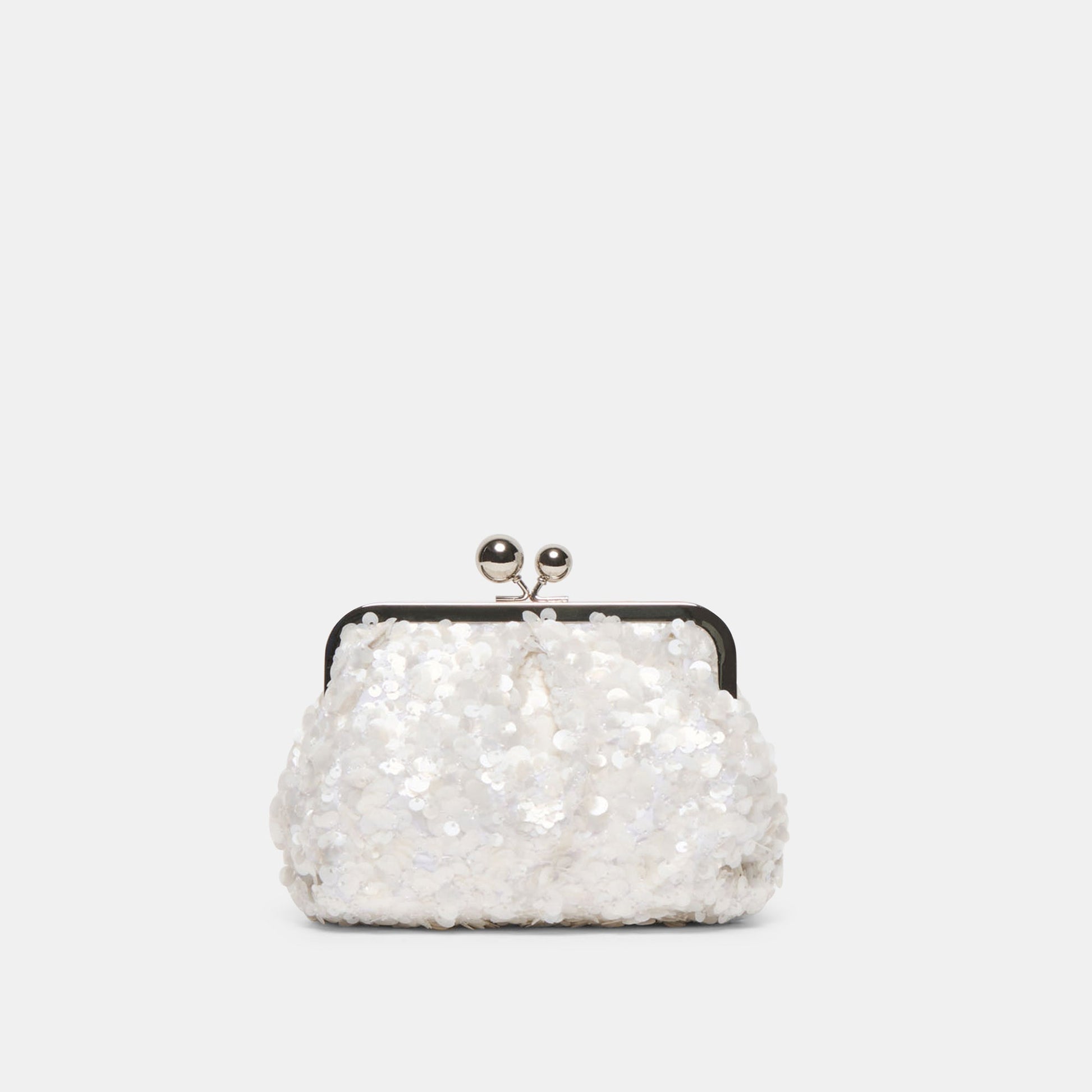 Kendall White Sequin Clutch Dolce Vita