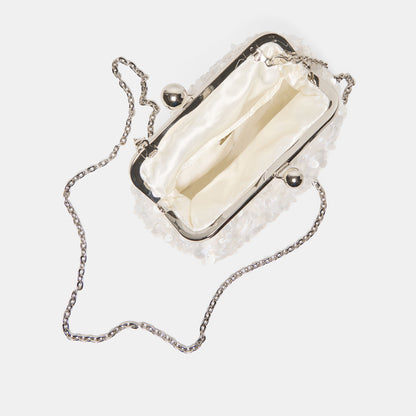 Kendall White Sequin Clutch Dolce Vita