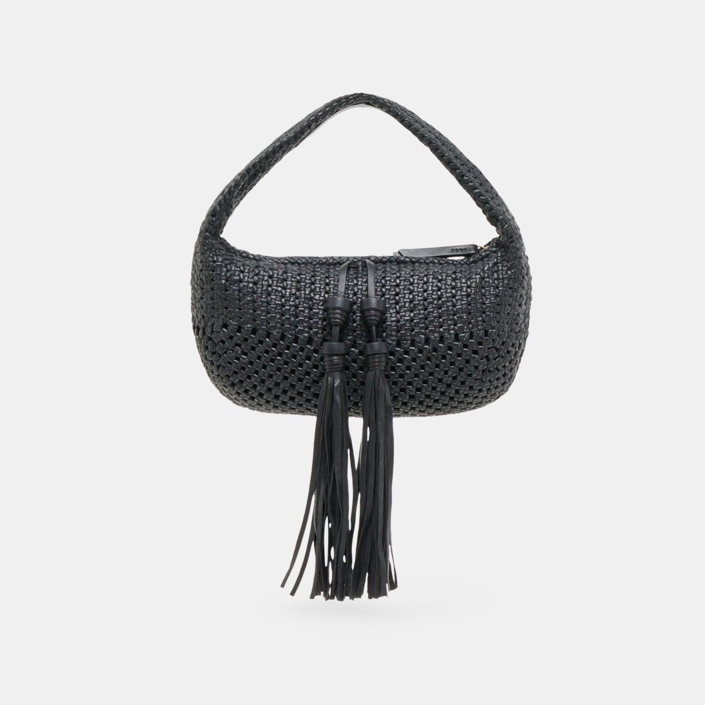 Zenia Black Leather Handbag Dolce Vita
