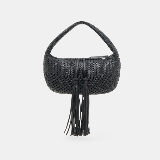 Zenia Black Leather Handbag Dolce Vita