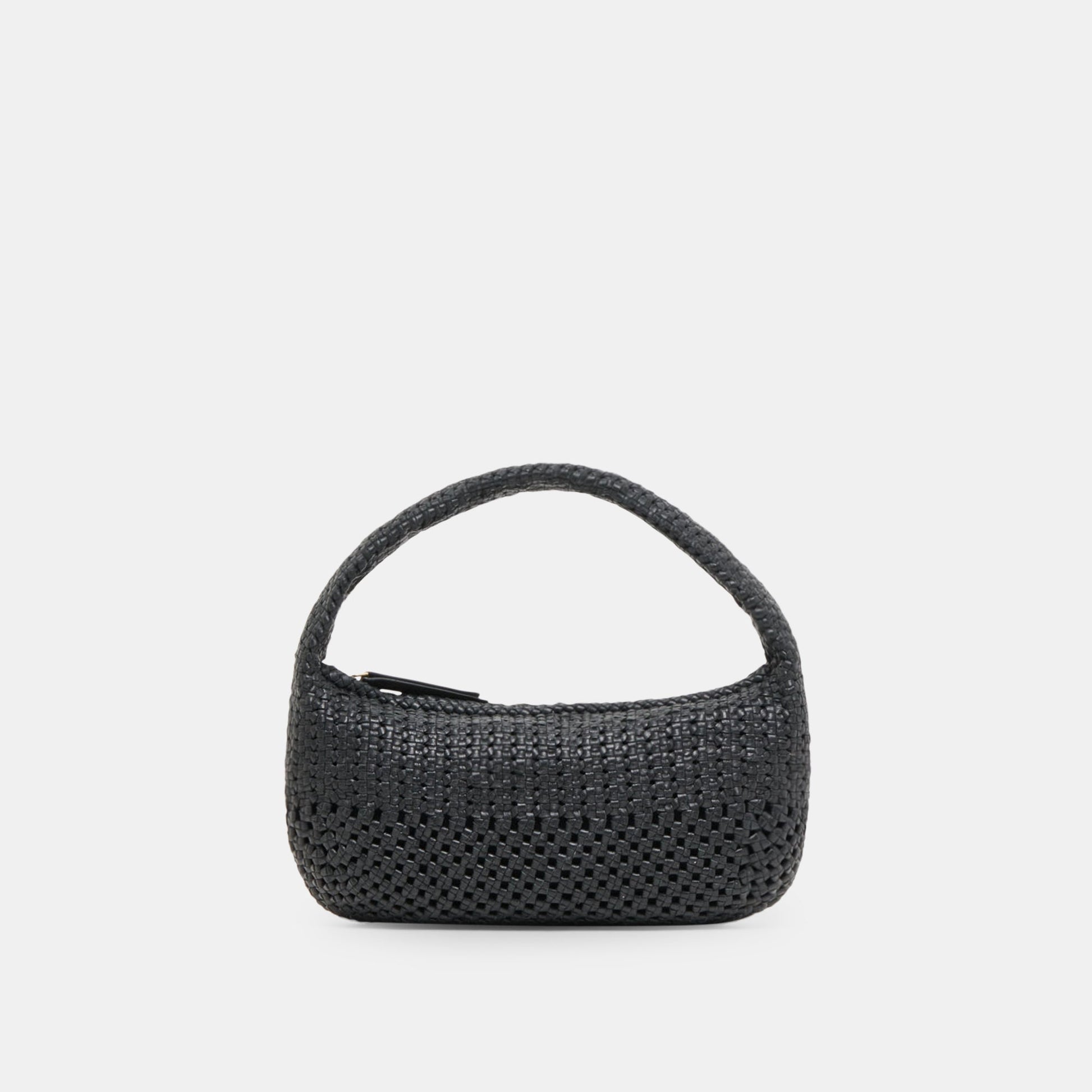 Zenia Black Leather Handbag Dolce Vita