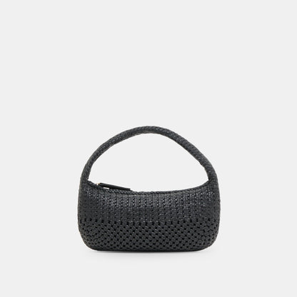 Zenia Black Leather Handbag Dolce Vita