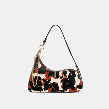 Prya Brown Printed Calf Hair Shoulder Bag Dolce Vita