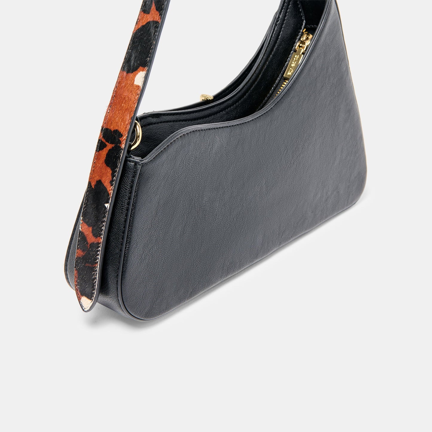 Prya Brown Printed Calf Hair Shoulder Bag Dolce Vita