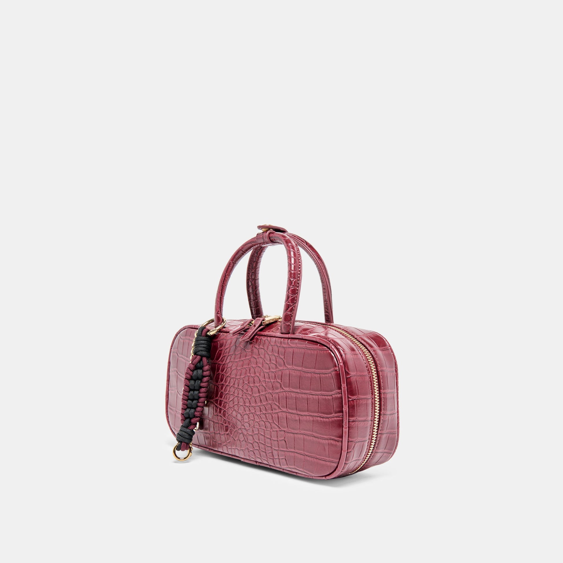 Flyn Burgundy Croco Stella Handbag Dolce Vita
